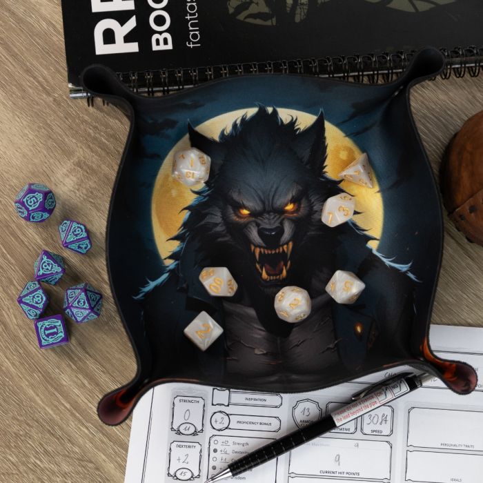 Dice Tray - Werewolf  22 cm x 22 cm