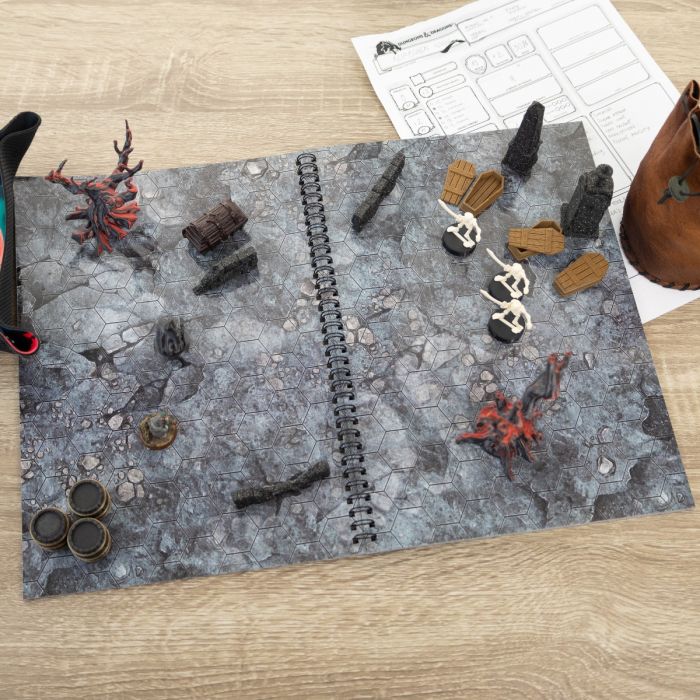 Fantasy Adventures book - A4 RPG Book with 14 detailed maps - hex grid