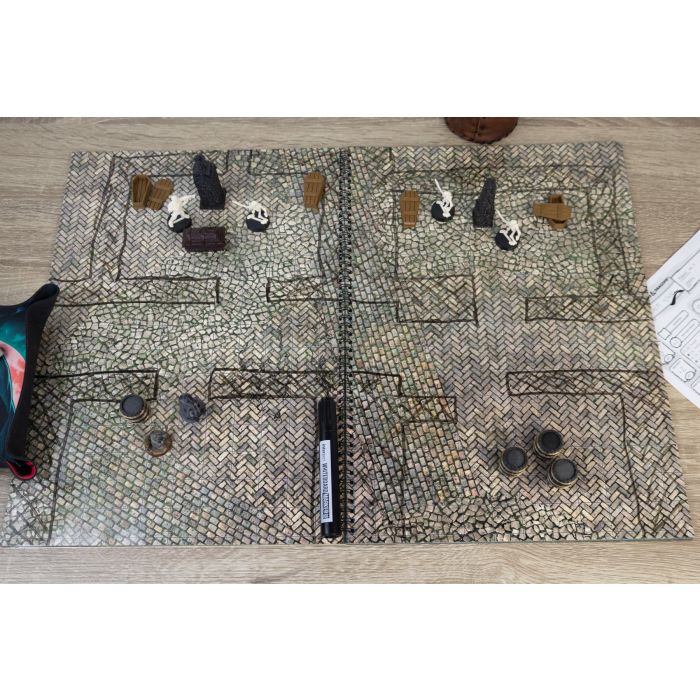 Fantasy Adventures book - A3 RPG Book with 14 detailed maps - square grid