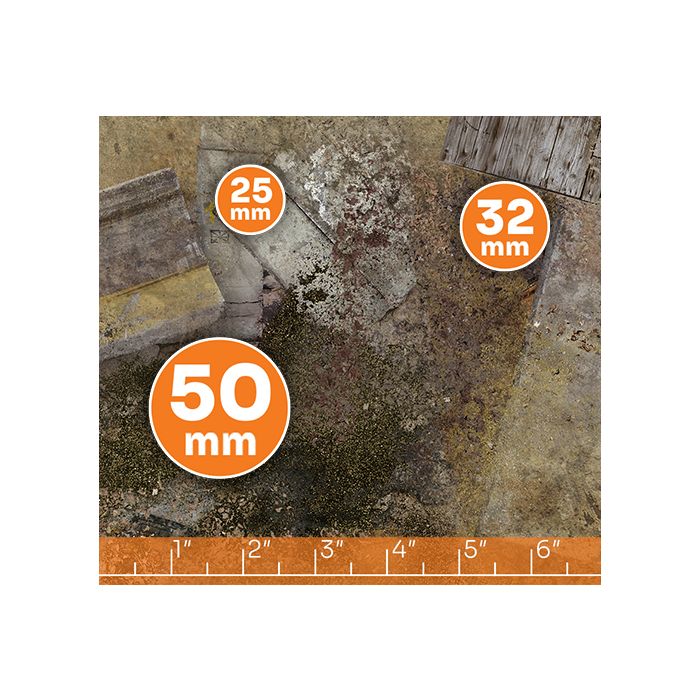 Junktown 48”x48” / 122x122 cm - single-sided rubber mat