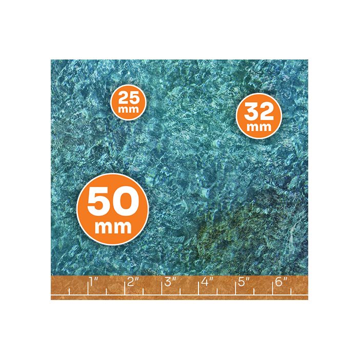 Lagoon 72”x36” / 183x91,5 cm - single-sided rubber mat