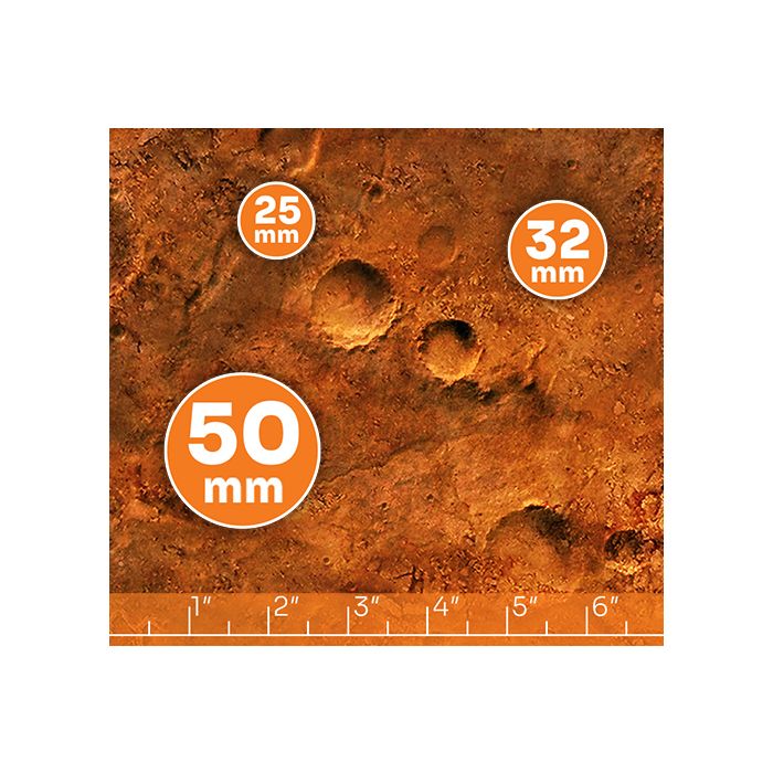 Mars 44”x30” / 112x76 cm - double-sided rubber mat