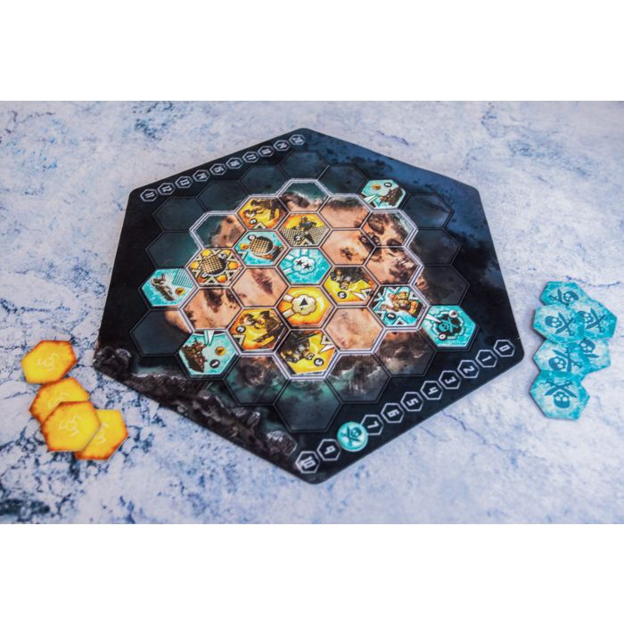 Rubber mat compatible with Neuroshima Hex 13" x 11,5" / 33cm x 29cm