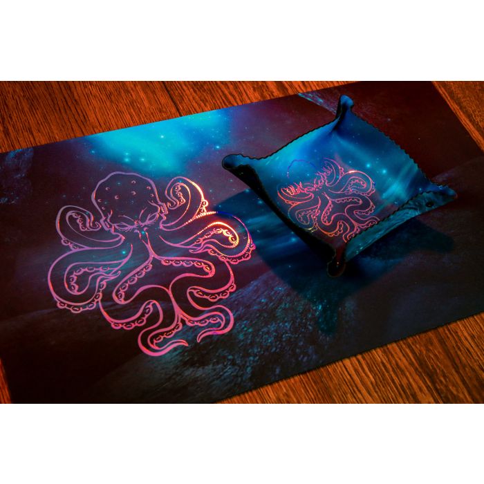 Shiny Octopus - Premium mat 61x35 cm with Holo trim