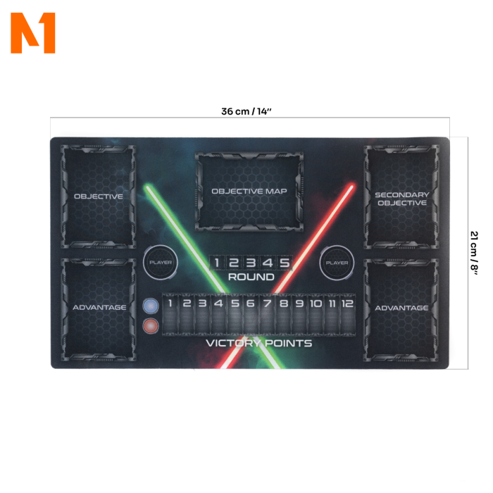 Rubber Battle Board compatible with Star Wars Legion 14" x 8" / 36 cm x 21 cm