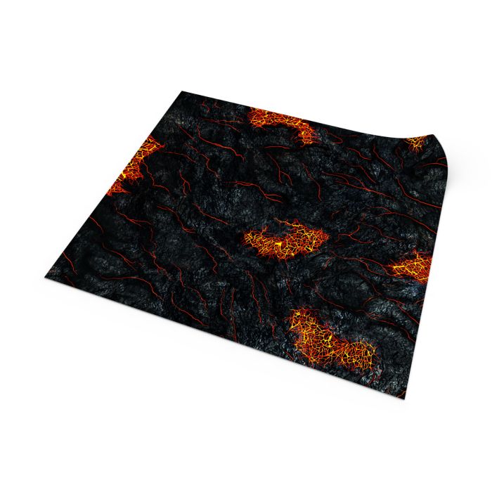 Lava Fields 48”x48” / 122x122 cm - single-sided rubber mat
