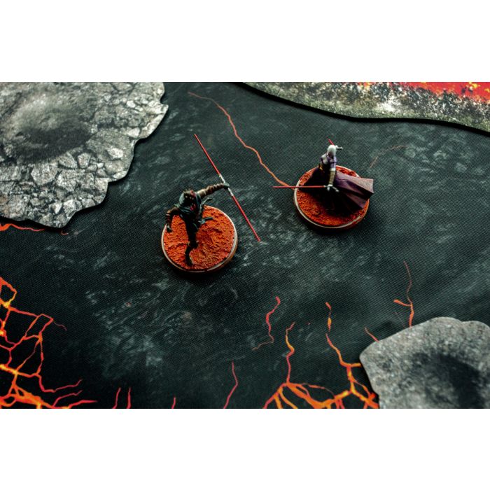 Lava Fields 48”x48” / 122x122 cm - single-sided rubber mat