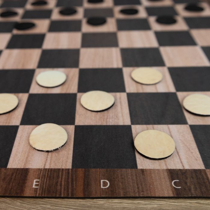 Rubber mat for Chess/Checkers 36x36 cm / 14,2"x14,2" - Wooden