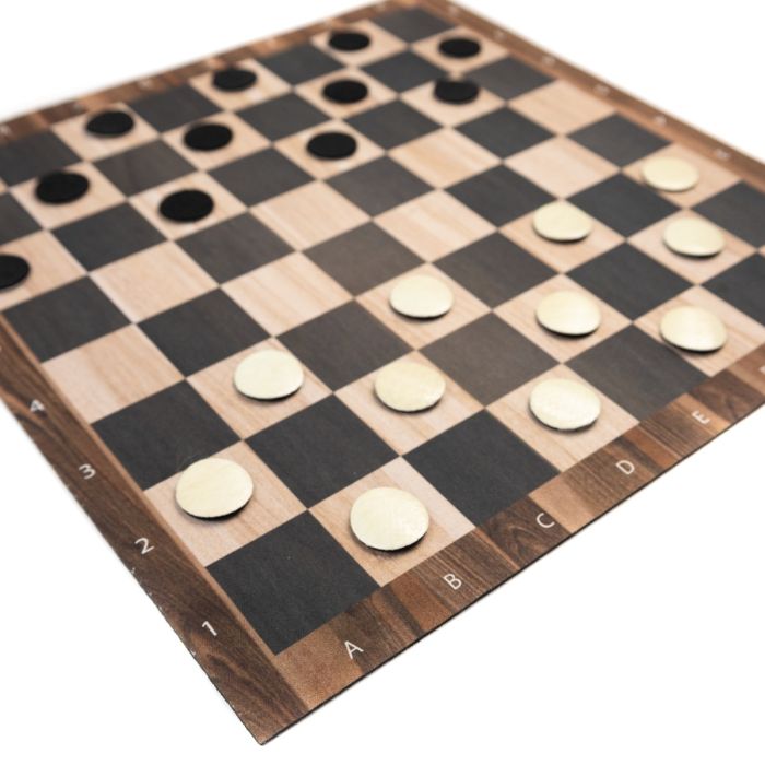 Rubber mat for Chess/Checkers 36x36 cm / 14,2"x14,2" - Wooden