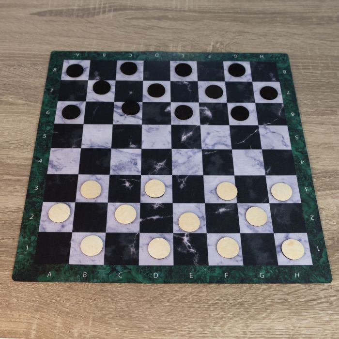 Rubber mat for Chess/Checkers 36x36 cm / 14,2"x14,2" - Marble
