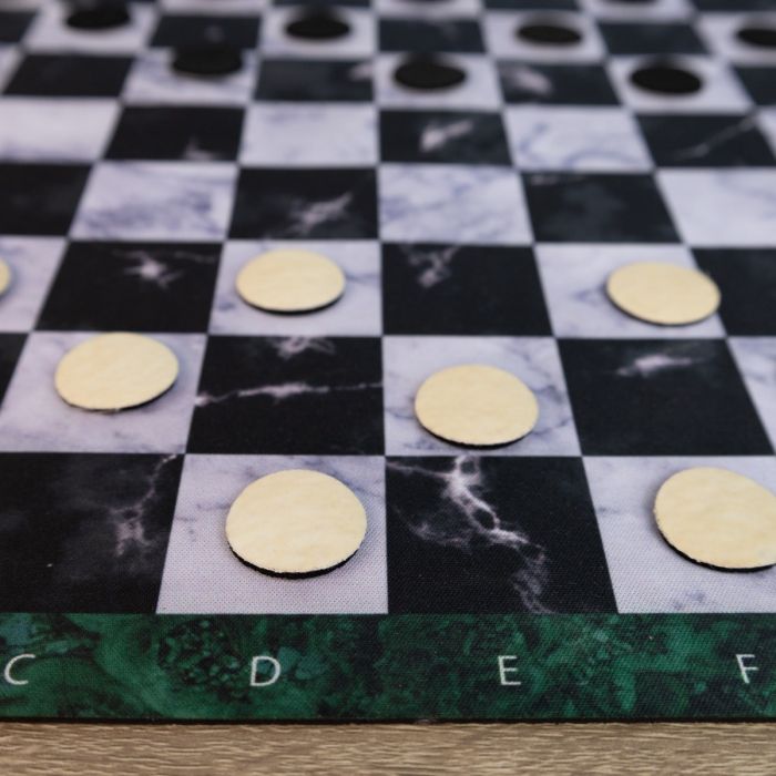 Rubber mat for Chess/Checkers 36x36 cm / 14,2"x14,2" - Marble