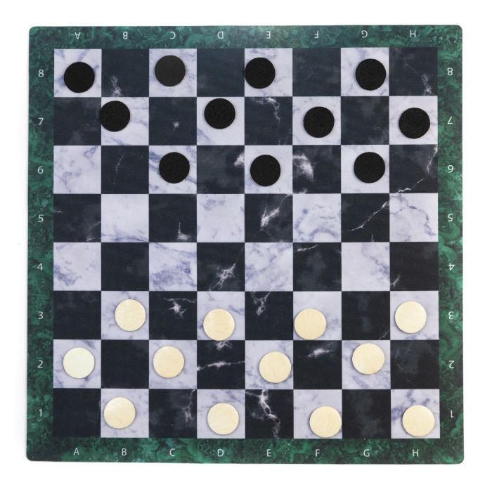 Rubber mat for Chess/Checkers 36x36 cm / 14,2"x14,2" - Marble