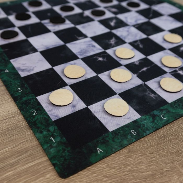 Rubber mat for Chess/Checkers 36x36 cm / 14,2"x14,2" - Marble