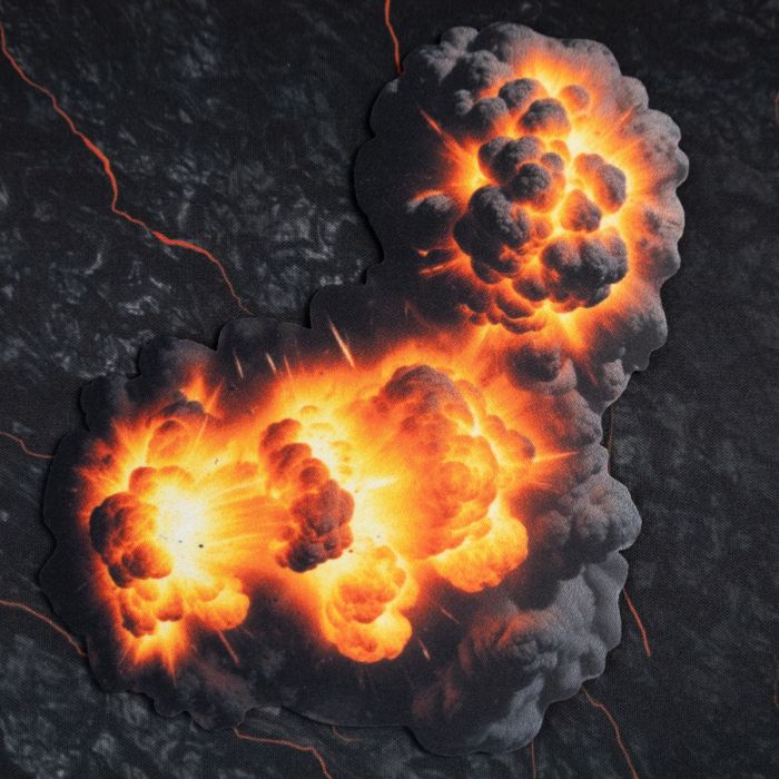 Rubber 2D terrain set - Explosions