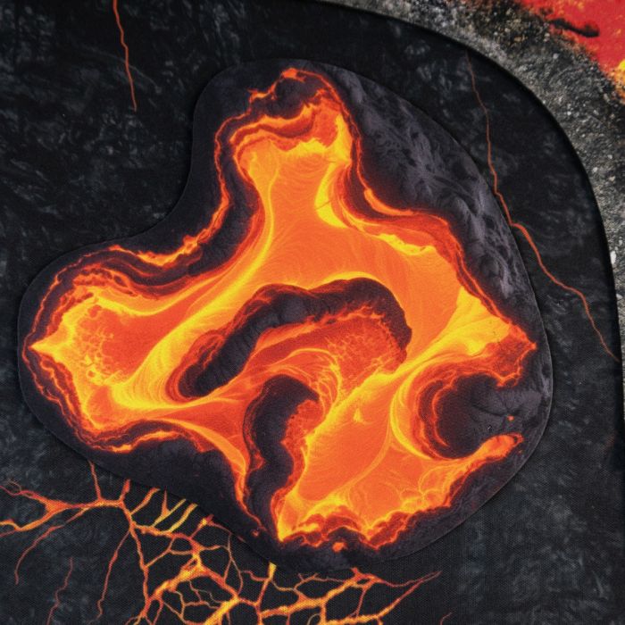Rubber 2D terrain set - Lava lakes