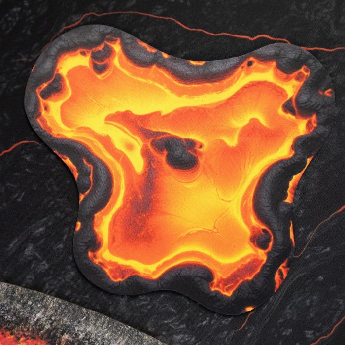 Rubber 2D terrain set - Lava lakes