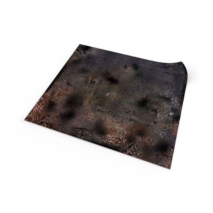 Ruined City 48”x48” / 122x122 cm - single-sided anti-slip fabric mat