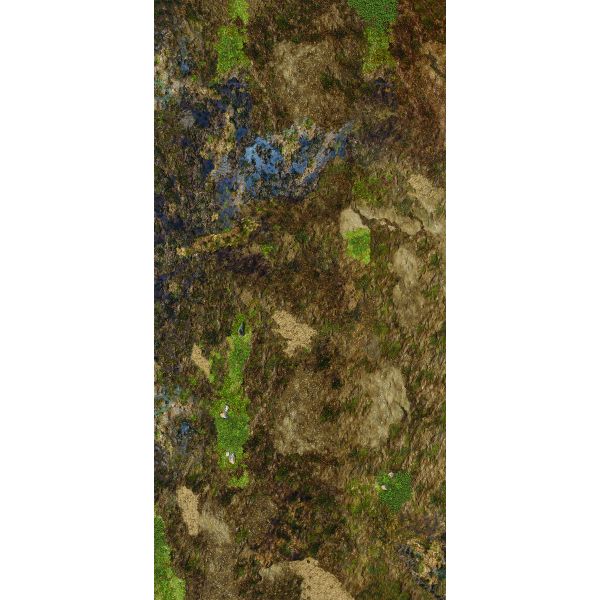 Muddy Ground 72”x36” / 183x91,5 cm - single-sided anti-slip fabric mat