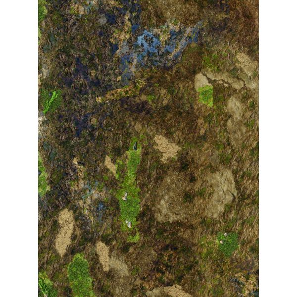 Muddy Ground 44”x60” / 112x152 cm - single-sided rubber mat