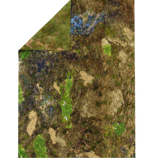 Muddy Ground 44”x60” / 112x152 cm - double-sided latex mat