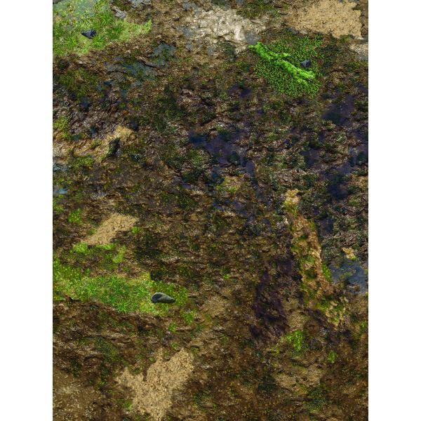 Muddy Ground 30”x22” / 76x56 cm - single-sided anti-slip fabric mat
