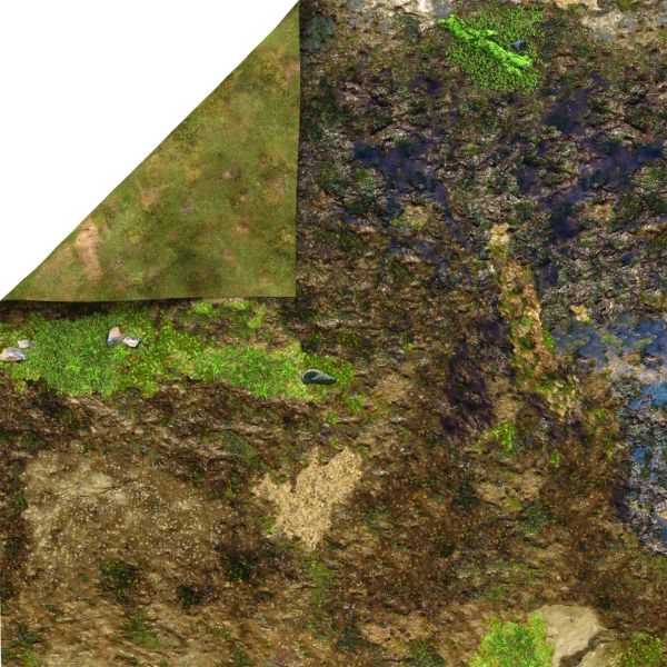 Muddy Ground 36”x36” / 91,5x91,5 cm - double-sided latex mat