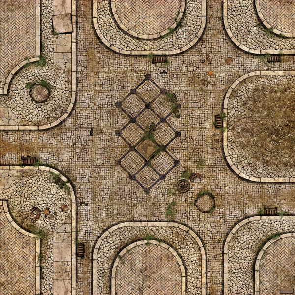 Gates of Menoth 48”x48” / 122x122 cm - single-sided anti-slip fabric mat