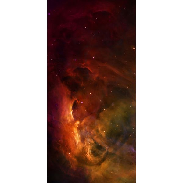 Red Nebula 72”x36” / 183x91,5 cm - single-sided rubber mat