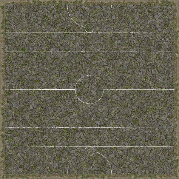 Guildball Keep Yard, single-sided anti-slip fabric mat - 36" x 36" / 91,5 cm x 91,5 cm