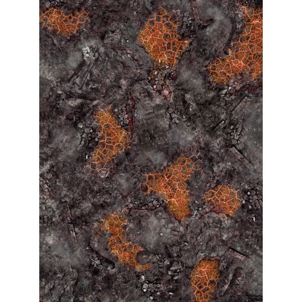 Red Blight battlefield 44”x60” / 112x152 cm- single-sided anti-slip fabric mat