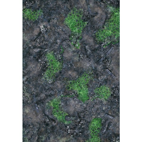 Green Blight battlefield 44”x30” / 112x76 cm - single-sided rubber mat