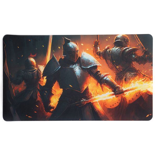 Fire Knights - 24 "x14" / 61x35.5 cm - rubber mat for card games