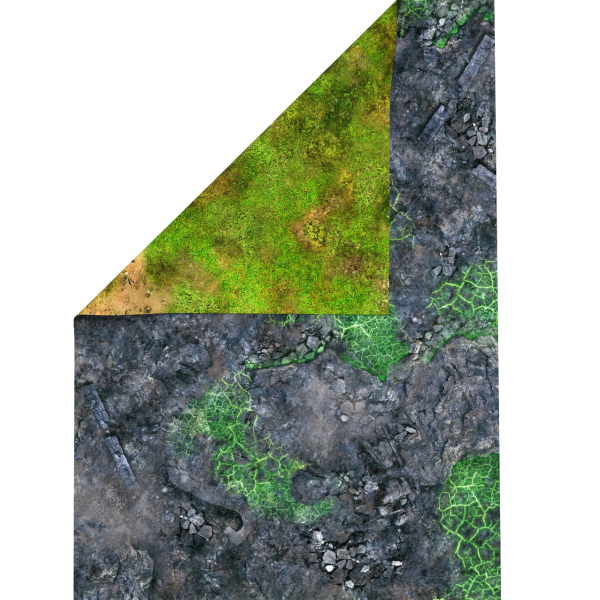 Green Blight battlefield 30”x22” / 76x56 cm- double-sided latex mat