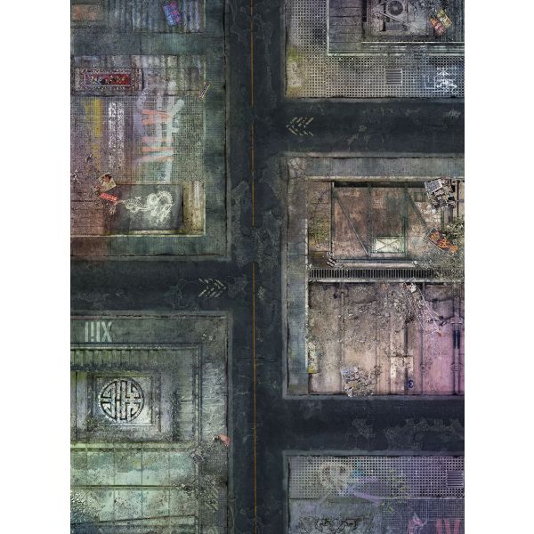 Future City 44”x60” / 112x152 cm - single-sided anti-slip fabric mat