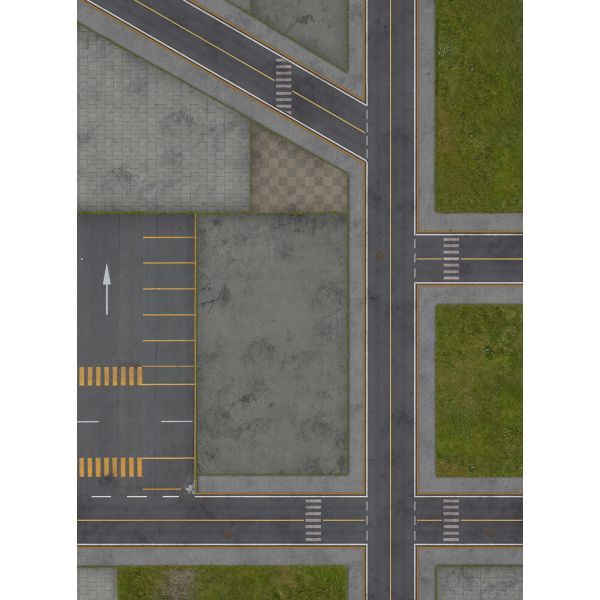 Modern City 44”x60” / 112x152 cm - single-sided rubber mat