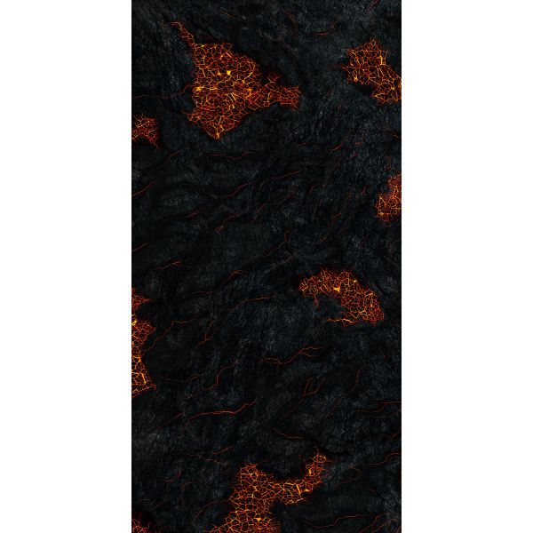 Lava Fields 72”x36” / 183x91,5 cm - single-sided rubber mat