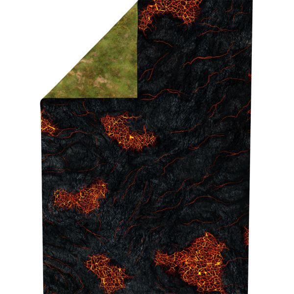 Lava Fields 72”x48” / 183x122 cm - double-sided rubber mat