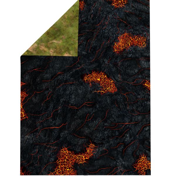 Lava Fields 44”x60” / 112x152 cm - double-sided rubber mat
