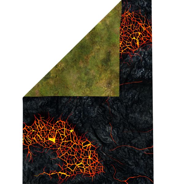 Lava Fields 30”x22” / 76x56 cm - double-sided latex mat
