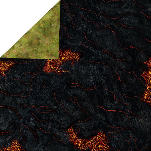 Lava Fields 48”x48” / 122x122 cm - double-sided rubber mat