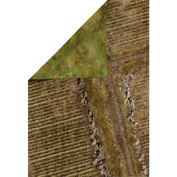 Rice Field 30”x22” / 76x56 cm - double-sided rubber mat