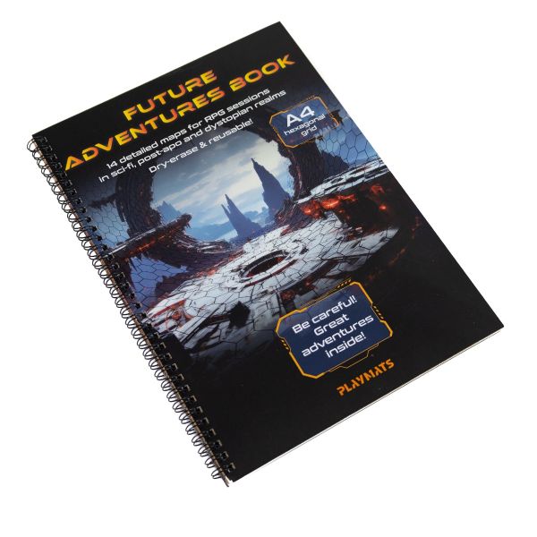 Future Adventures book - A4 Sci-fi/Post-apo RPG Book - hex grid