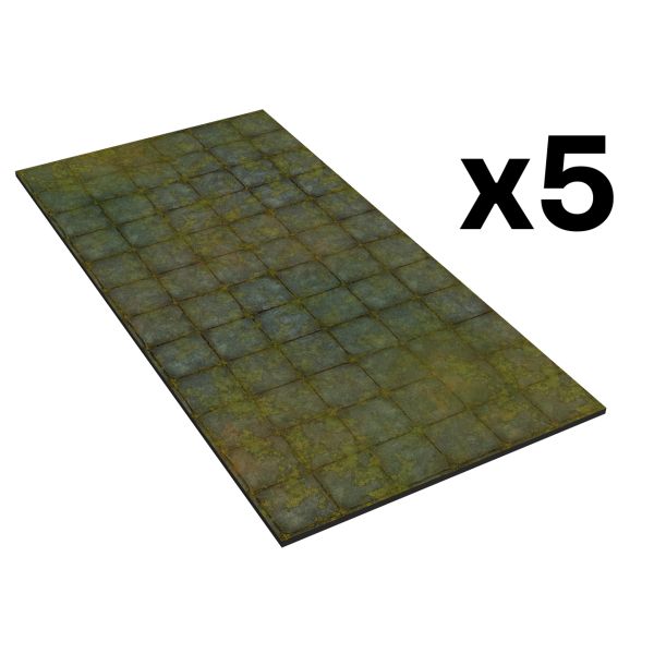 Rubber zones for Warhammer 40K - Underwater Square - 5 pcs