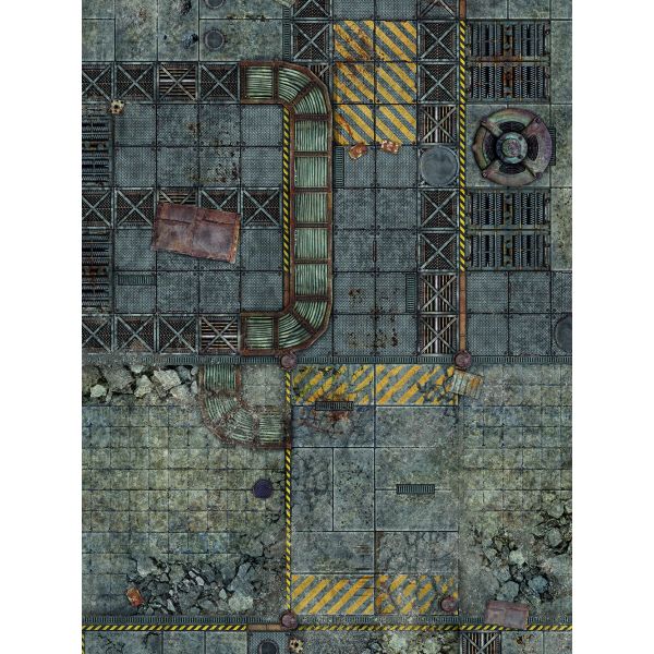 Fallen City 30”x22” / 76x56 cm - single-sided rubber mat