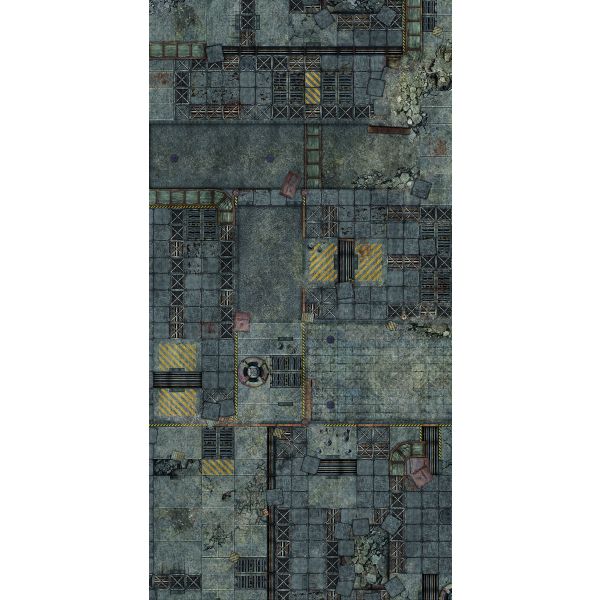 Fallen City 72”x36” / 183x91,5 cm - single-sided rubber mat