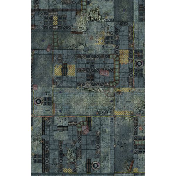 Fallen City 72”x48” / 183x122 cm - single-sided anti-slip fabric mat