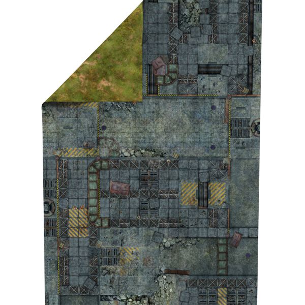 Fallen City 72”x48” / 183x122 cm - double-sided rubber mat