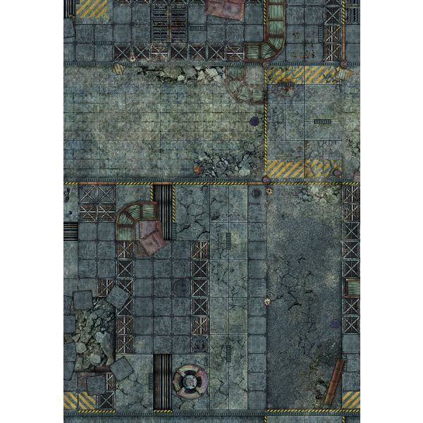 Fallen City 44”x30” / 112x76 cm - single-sided anti-slip fabric mat