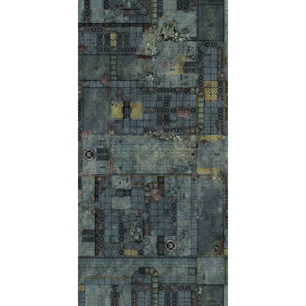 Fallen City 44”x90” / 112x228 cm - single-sided rubber mat