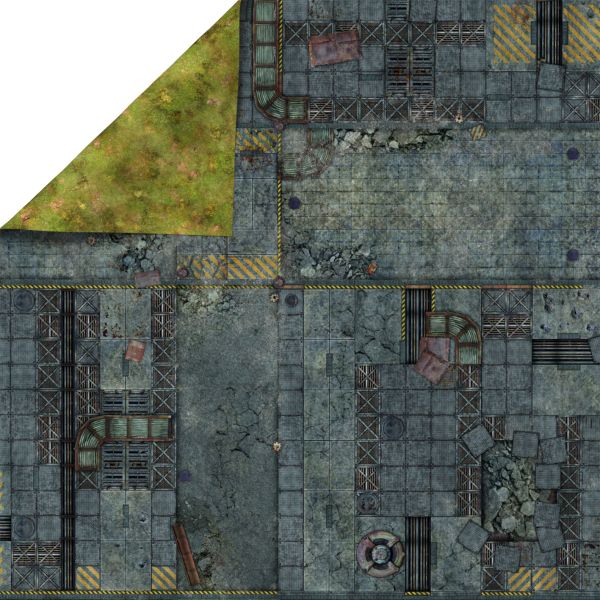 Fallen City 48”x48” / 122x122 cm - double-sided latex mat